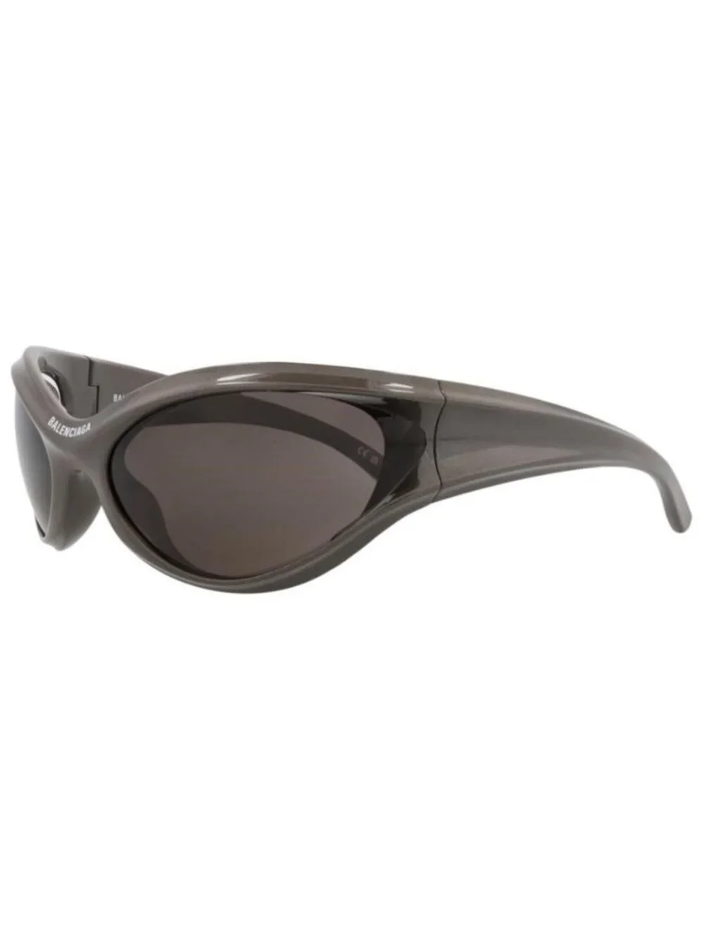 New Balenciaga Unisex Shield/Wrap Grey Grey Grey Fashion Designer Sunglasses